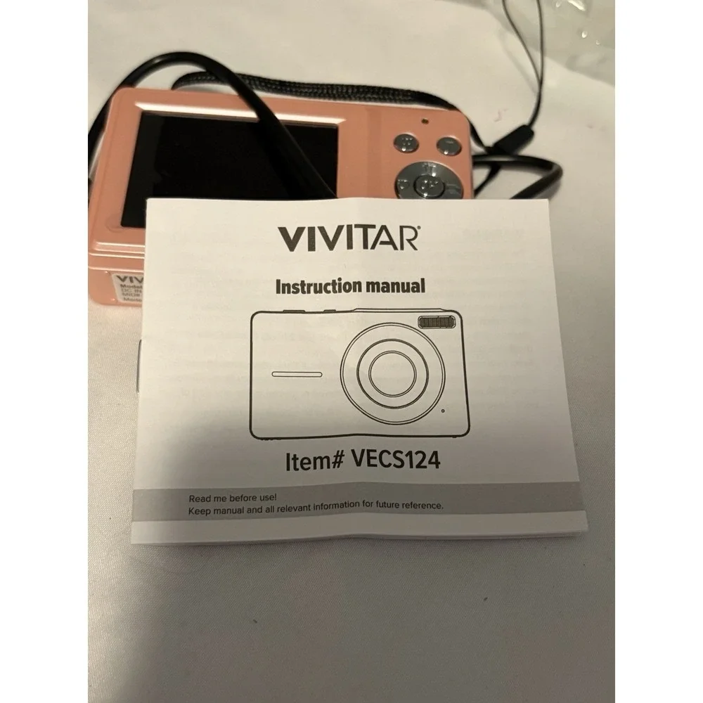 Vivitar Digital Camera VEC S124 Rose Gold Point & Shoot Y2K Aesthetic OS